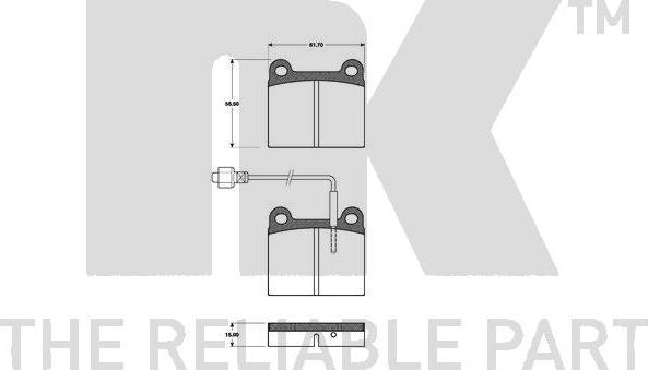 NK 221807 - Kit pastiglie freno, Freno a disco autozon.pro