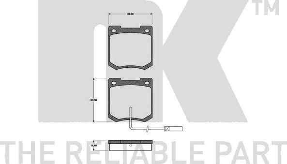 NK 221811 - Kit pastiglie freno, Freno a disco autozon.pro