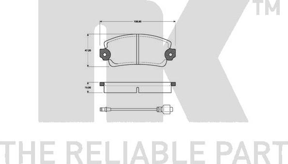 NK 221817 - Kit pastiglie freno, Freno a disco autozon.pro