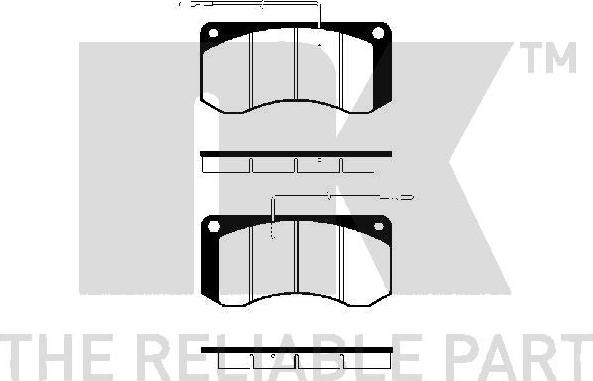 NK 223 934 - Kit pastiglie freno, Freno a disco autozon.pro