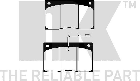 NK 223921 - Kit pastiglie freno, Freno a disco autozon.pro