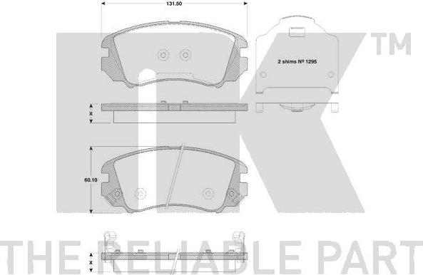 NK 223435 - Kit pastiglie freno, Freno a disco autozon.pro