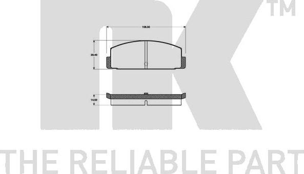 NK 223014 - Kit pastiglie freno, Freno a disco autozon.pro