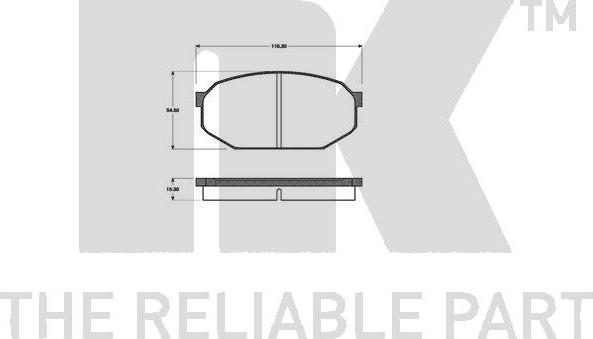 NK 223012 - Kit pastiglie freno, Freno a disco autozon.pro