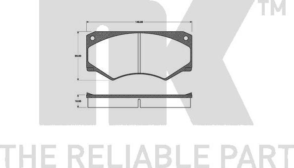 NK 223305 - Kit pastiglie freno, Freno a disco autozon.pro