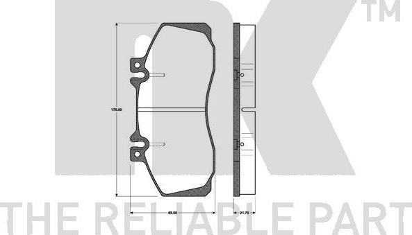 NK 223312 - Kit pastiglie freno, Freno a disco autozon.pro