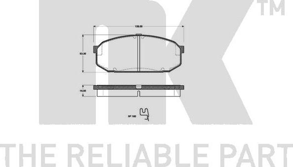 NK 223251 - Kit pastiglie freno, Freno a disco autozon.pro