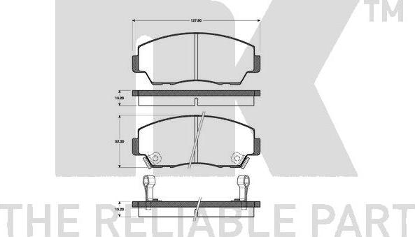 NK 223219 - Kit pastiglie freno, Freno a disco autozon.pro