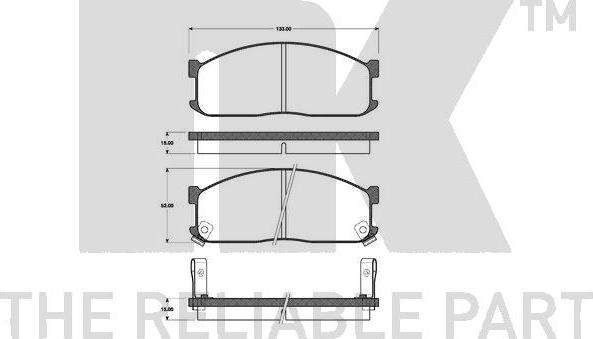 NK 223214 - Kit pastiglie freno, Freno a disco autozon.pro