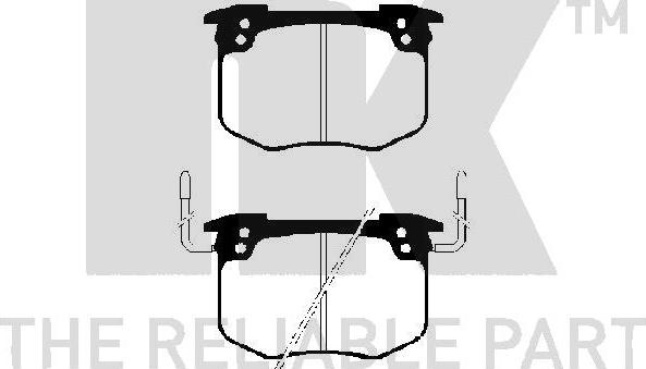 NK 223708 - Kit pastiglie freno, Freno a disco autozon.pro