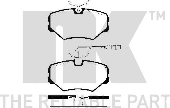 NK 223734 - Kit pastiglie freno, Freno a disco autozon.pro