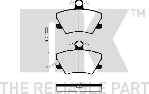 NK 223732 - Kit pastiglie freno, Freno a disco autozon.pro