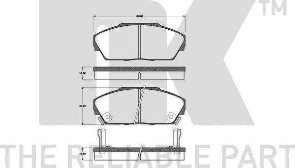 NK 222618 - Kit pastiglie freno, Freno a disco autozon.pro