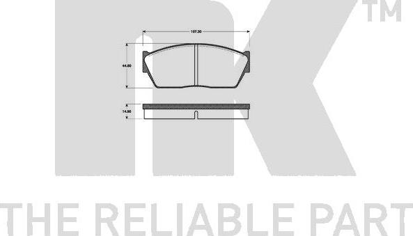 NK 222620 - Kit pastiglie freno, Freno a disco autozon.pro