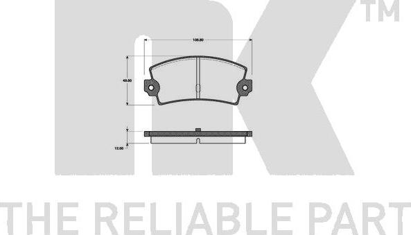 NK 222341 - Kit pastiglie freno, Freno a disco autozon.pro