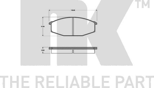 NK 222210 - Kit pastiglie freno, Freno a disco autozon.pro