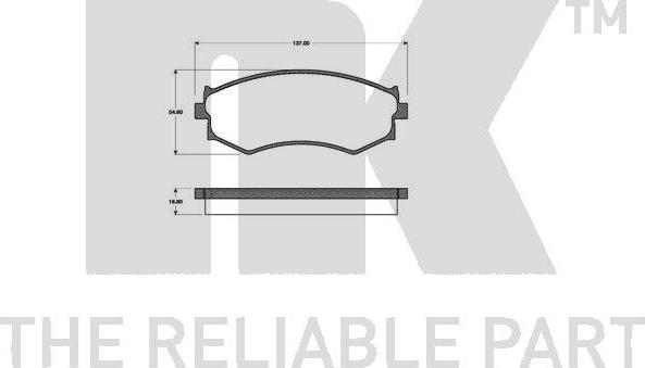 NK 222234 - Kit pastiglie freno, Freno a disco autozon.pro