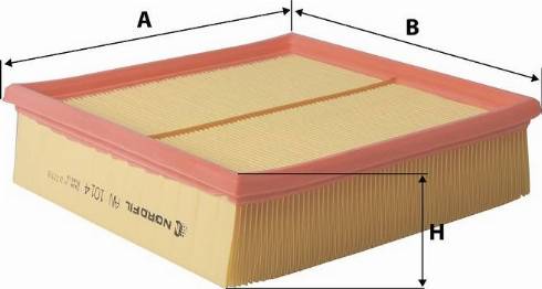 NORDFIL AN1014 - Filtro aria autozon.pro