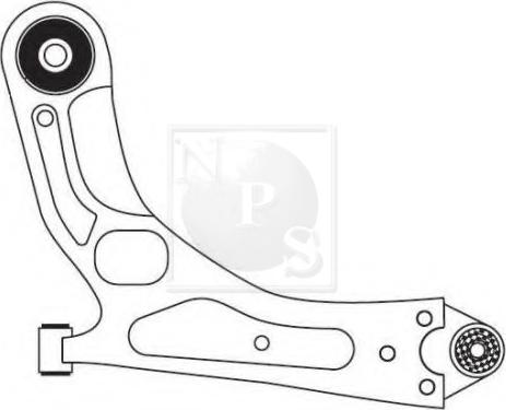 NPS D421O26 - Braccio oscillante, Sospensione ruota autozon.pro