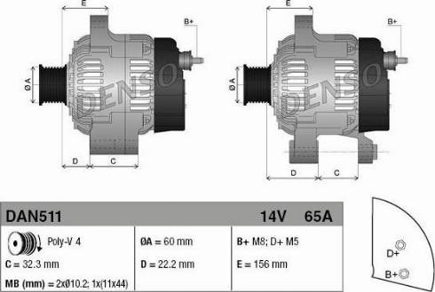 NPS DAN511 - Alternatore autozon.pro