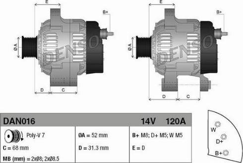 NPS DAN016 - Alternatore autozon.pro