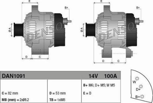 NPS DAN1091 - Alternatore autozon.pro