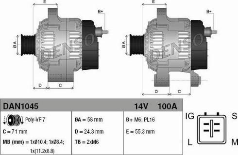 NPS DAN1045 - Alternatore autozon.pro