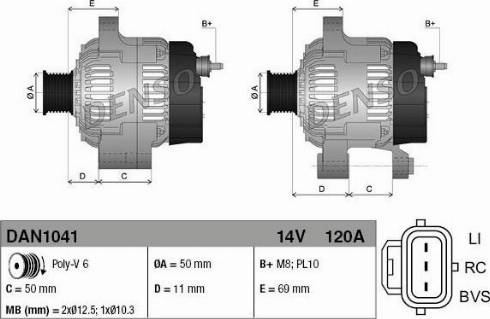 NPS DAN1041 - Alternatore autozon.pro