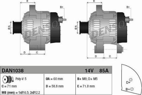 NPS DAN1038 - Alternatore autozon.pro