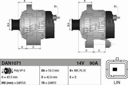 NPS DAN1071 - Alternatore autozon.pro