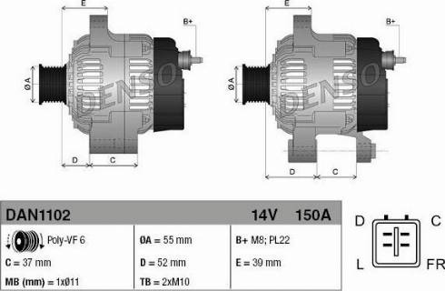 NPS DAN1102 - Alternatore autozon.pro