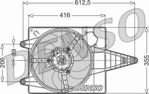 NPS DER01004 - Ventola, Raffreddamento motore autozon.pro