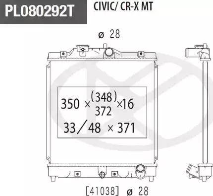 NPS H156A52 - Radiatore, Raffreddamento motore autozon.pro