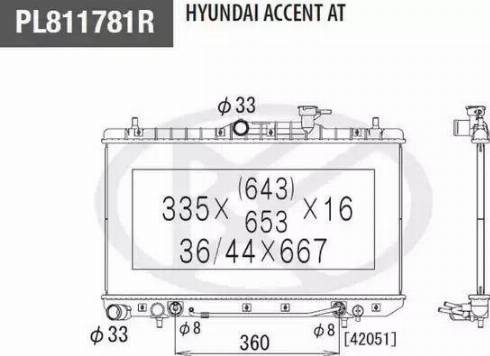 NPS H156I46 - Radiatore, Raffreddamento motore autozon.pro