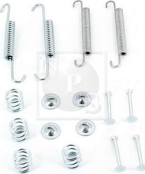 NPS H351I43 - Kit accessori, Ganasce freno autozon.pro