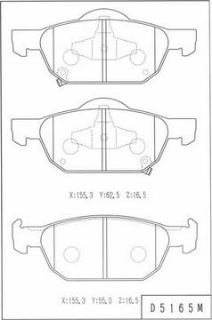 NPS H360A15 - Kit pastiglie freno, Freno a disco autozon.pro