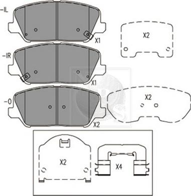 Textar 25708 178 1 5 - Kit pastiglie freno, Freno a disco autozon.pro