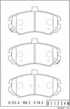 NPS H360I25 - Kit pastiglie freno, Freno a disco autozon.pro