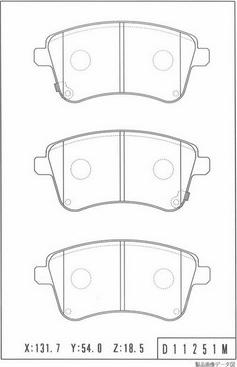 NPS K360A23 - Kit pastiglie freno, Freno a disco autozon.pro