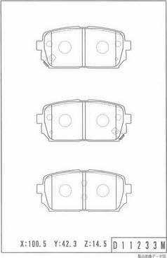 NPS K361A07 - Kit pastiglie freno, Freno a disco autozon.pro