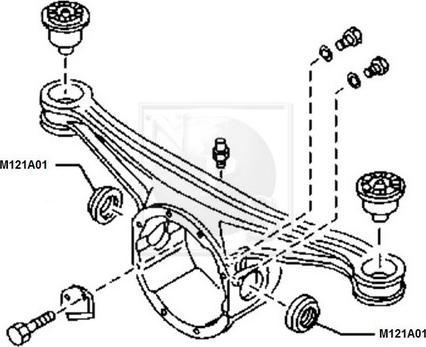 NPS M121A01 - Anello tenuta, Differenziale autozon.pro