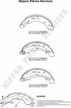 NPS M350I40 - Kit ganasce freno autozon.pro