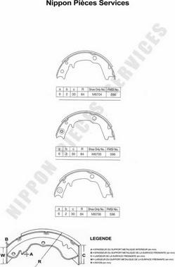 NPS M350I19 - Kit ganasce freno autozon.pro