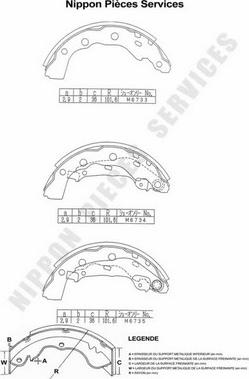 NPS M350I39 - Kit ganasce freno autozon.pro