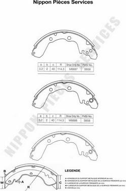 NPS M350I30 - Kit ganasce freno autozon.pro