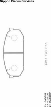 NPS M360A41 - Kit pastiglie freno, Freno a disco autozon.pro