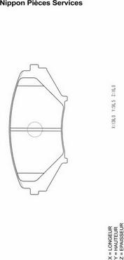 NPS M360A63 - Kit pastiglie freno, Freno a disco autozon.pro