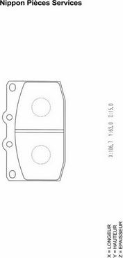 NPS M360A29 - Kit pastiglie freno, Freno a disco autozon.pro