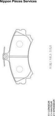 NPS M360I64 - Kit pastiglie freno, Freno a disco autozon.pro