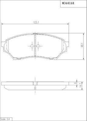 NPS M360I68 - Kit pastiglie freno, Freno a disco autozon.pro